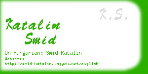 katalin smid business card